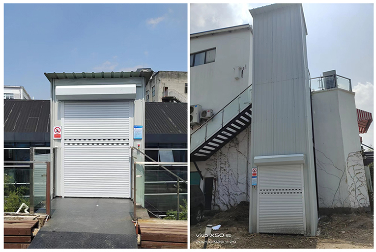 导轨链条式升降平台