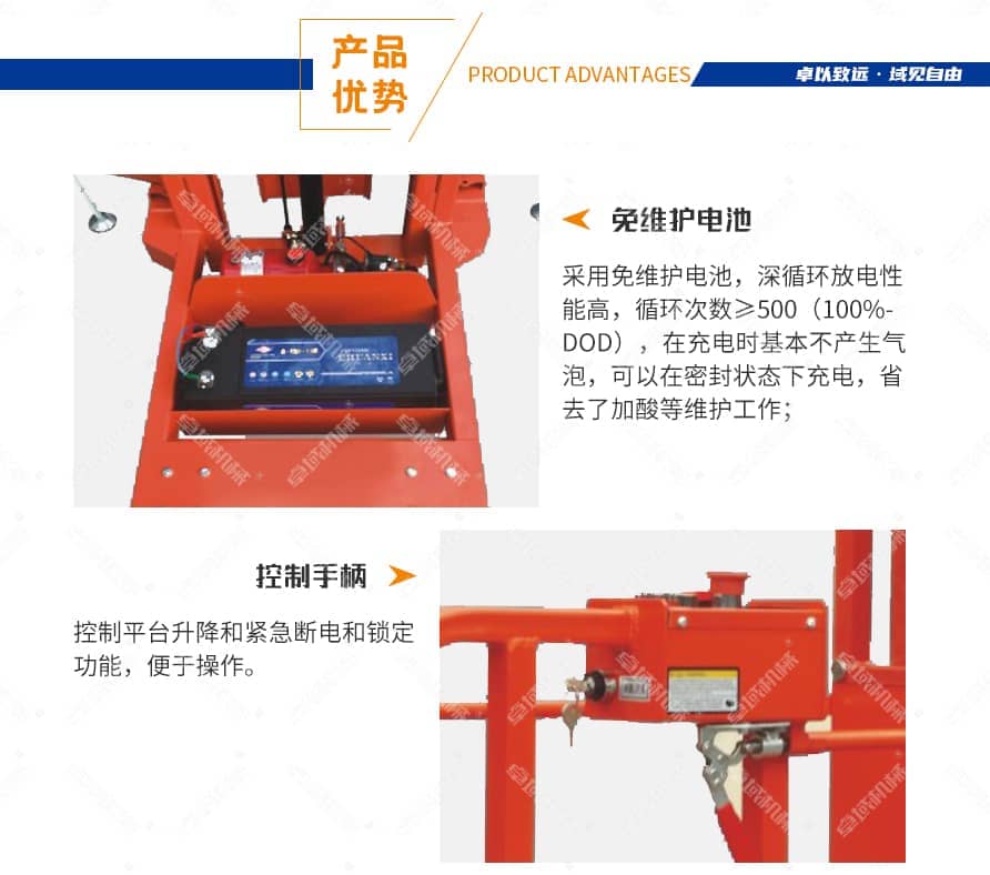 半电动拣选车(带支撑腿 )产品优势